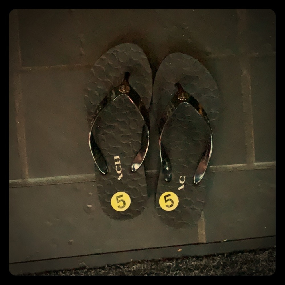 Coach flip flops